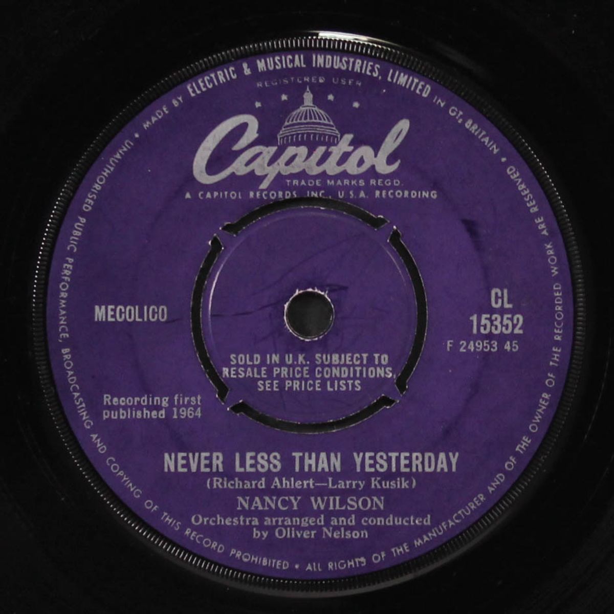 you don't know how glad i am / never less than yesterday by NANCY WILSON
