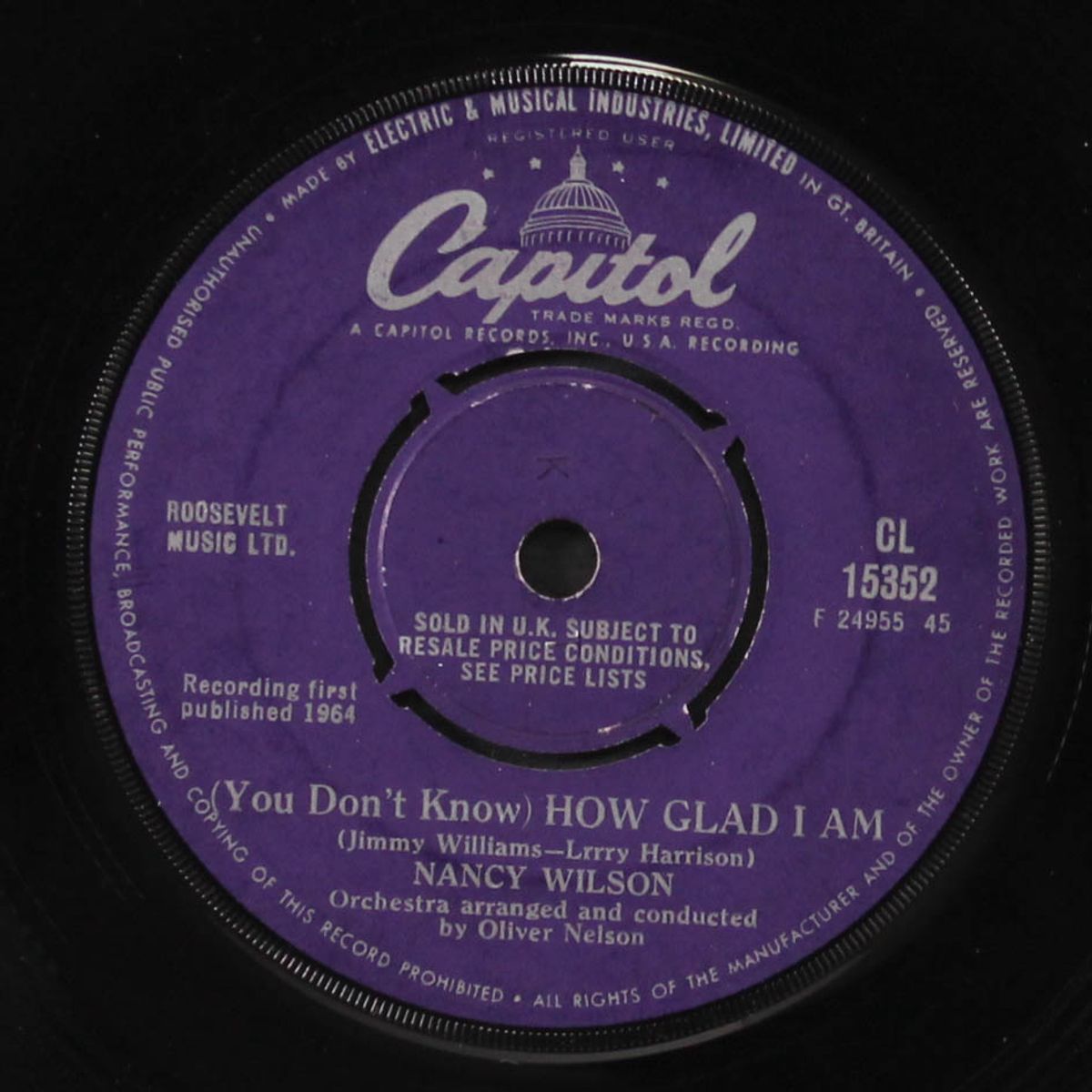 you don't know how glad i am / never less than yesterday by NANCY WILSON
