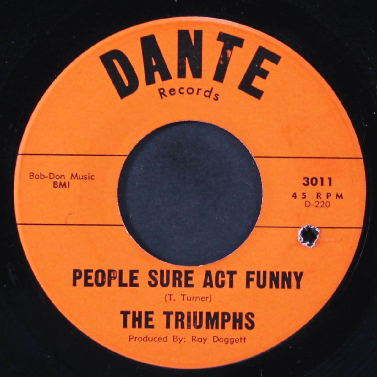 people sure act funny / your mine tonight by TRIUMPHS