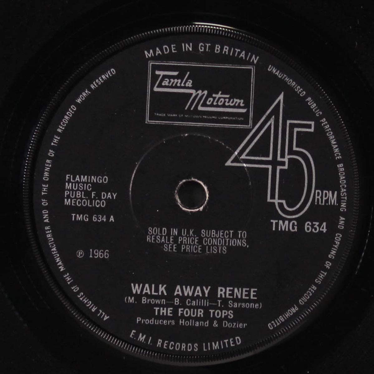 walk away renee / mame by FOUR TOPS