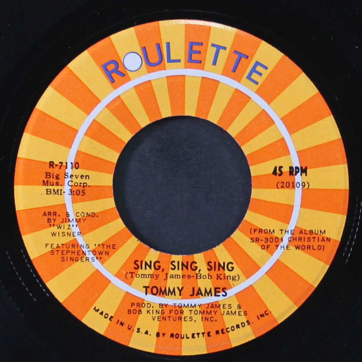i'm comin' home / sing, sing, sing by TOMMY JAMES