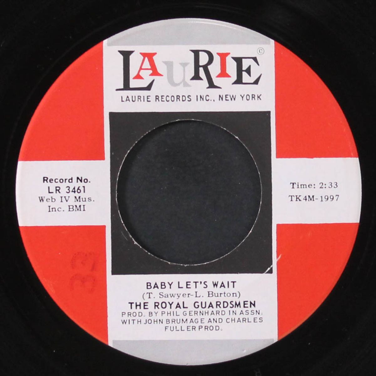 baby let's wait / so right by ROYAL GUARDSMEN
