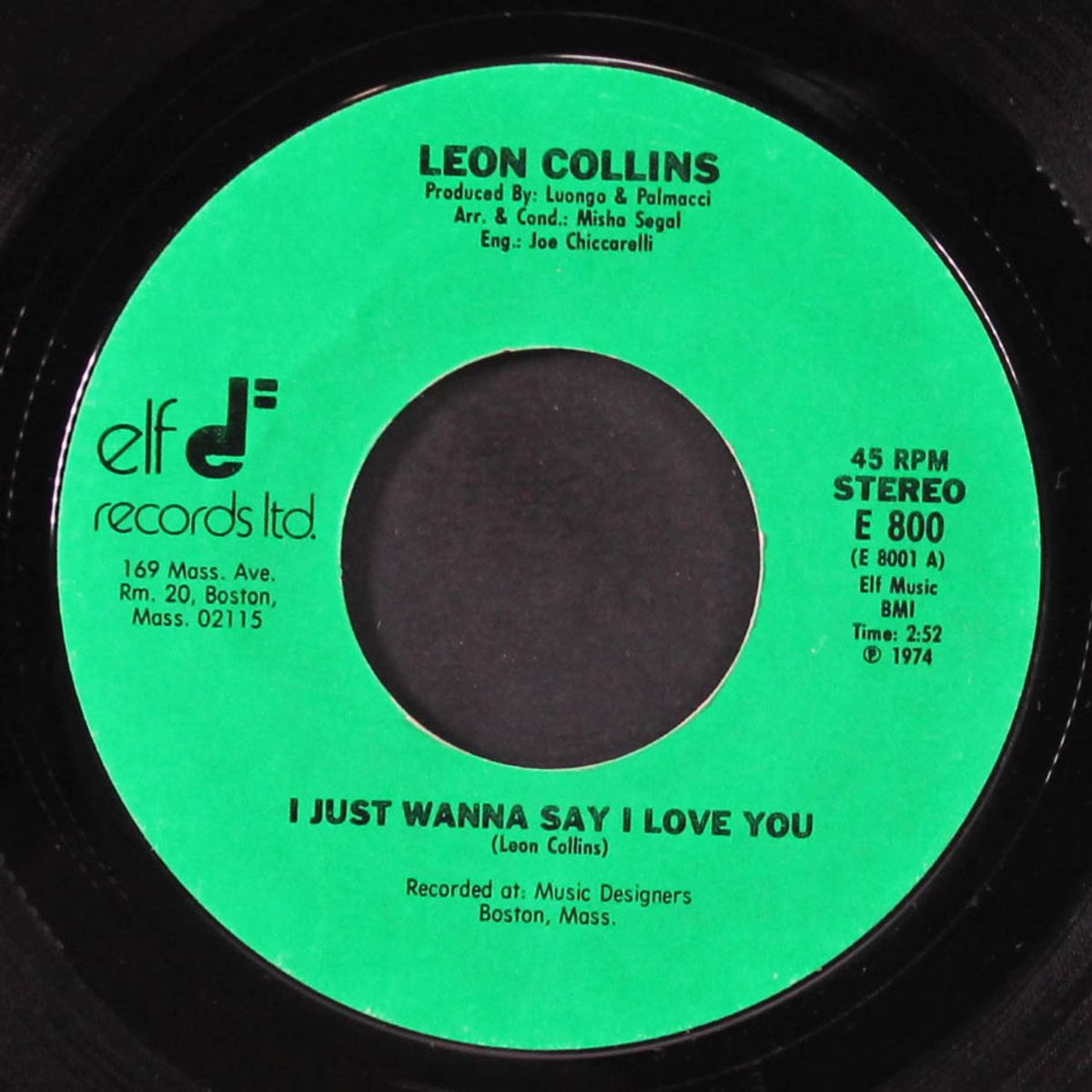 i just wanna say i love you / knowing i love you by LEON COLLINS