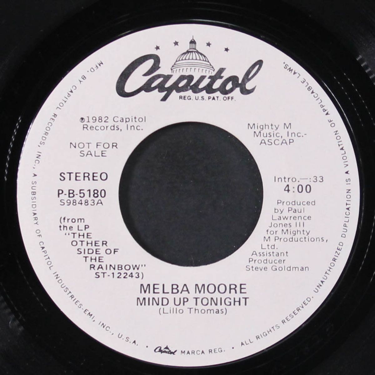 mind up tonight / instrumental by MELBA MOORE