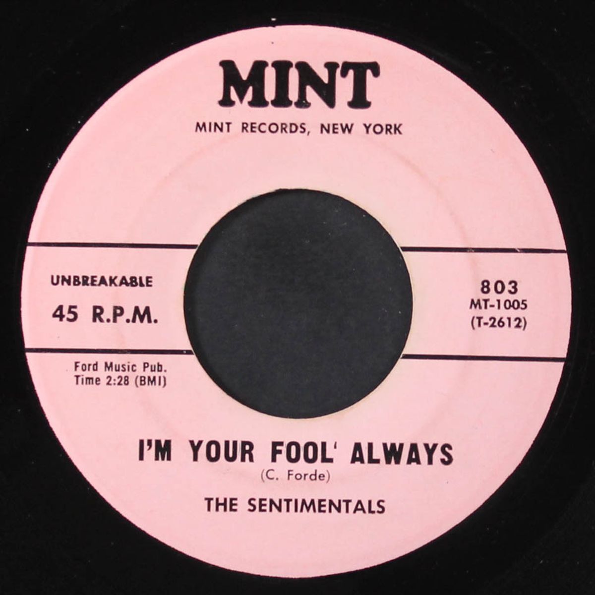 i'm your fool always / rock me mama by SENTIMENTALS