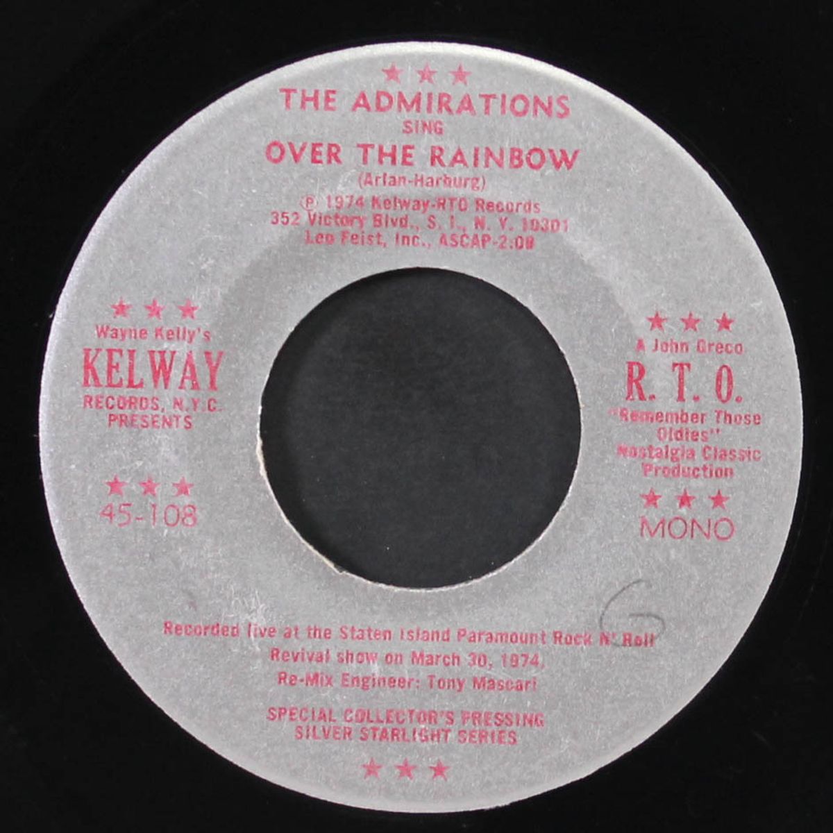 in my younger days / over the rainbow by ADMIRATIONS