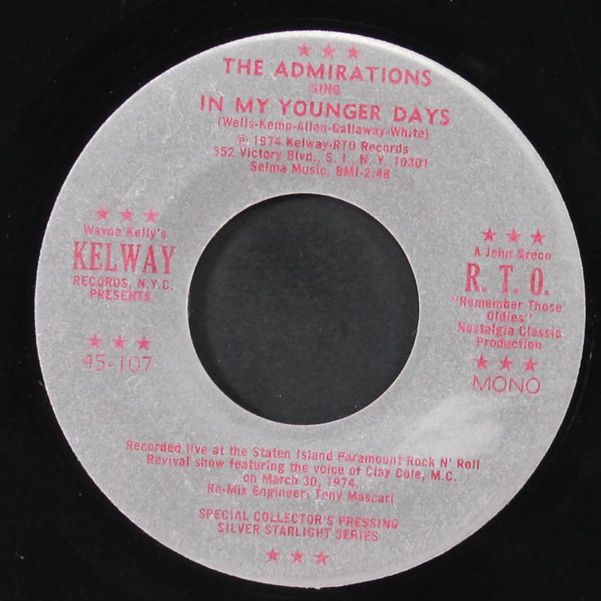 in my younger days / over the rainbow by ADMIRATIONS