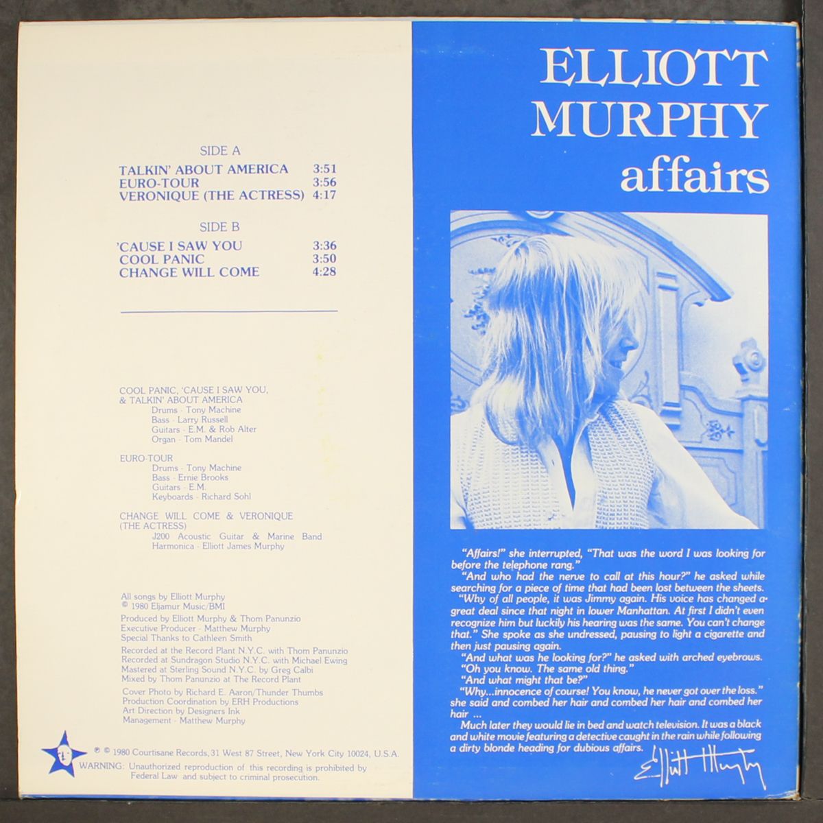 affairs by ELLIOTT MURPHY