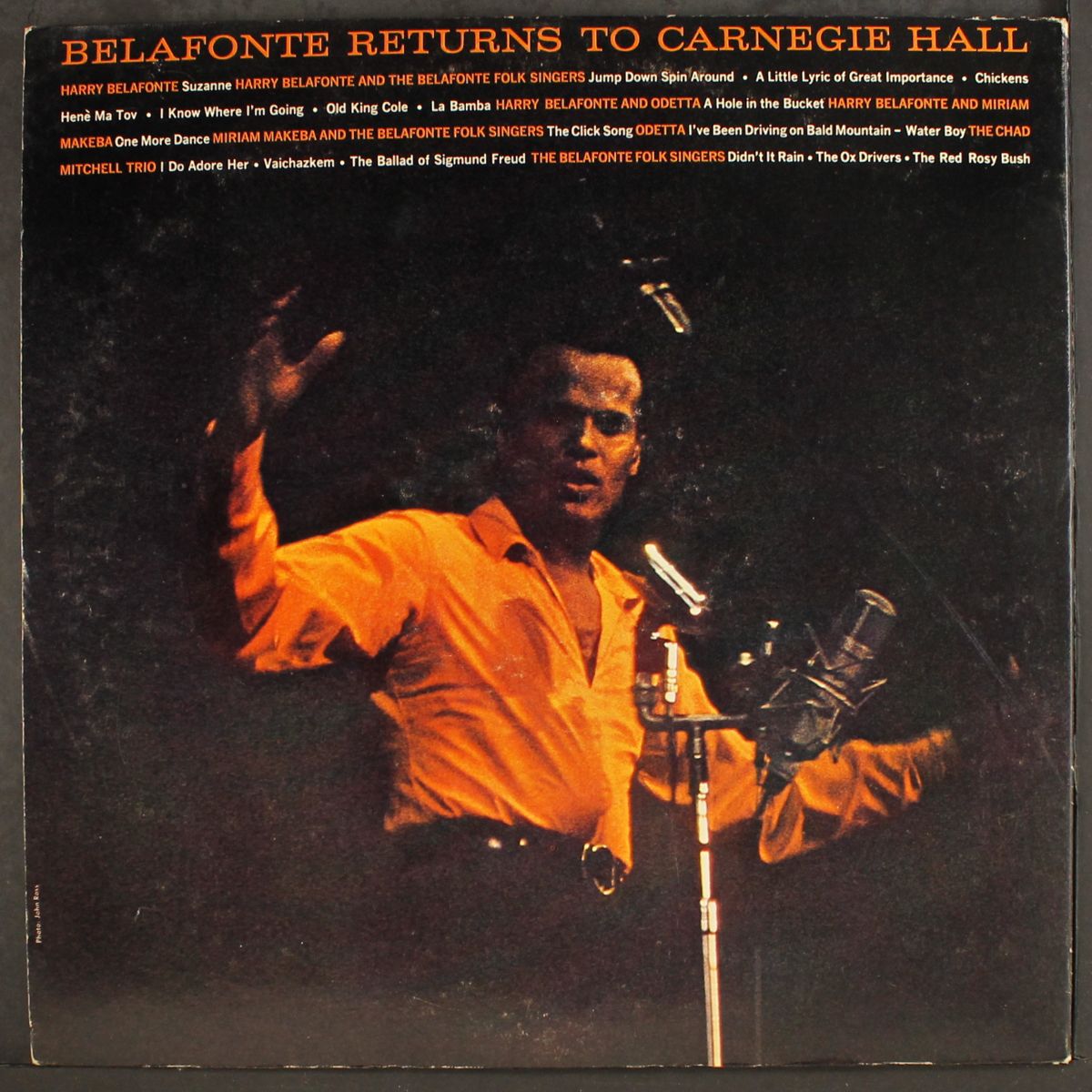 belafonte returns to carnegie hall by HARRY BELAFONTE