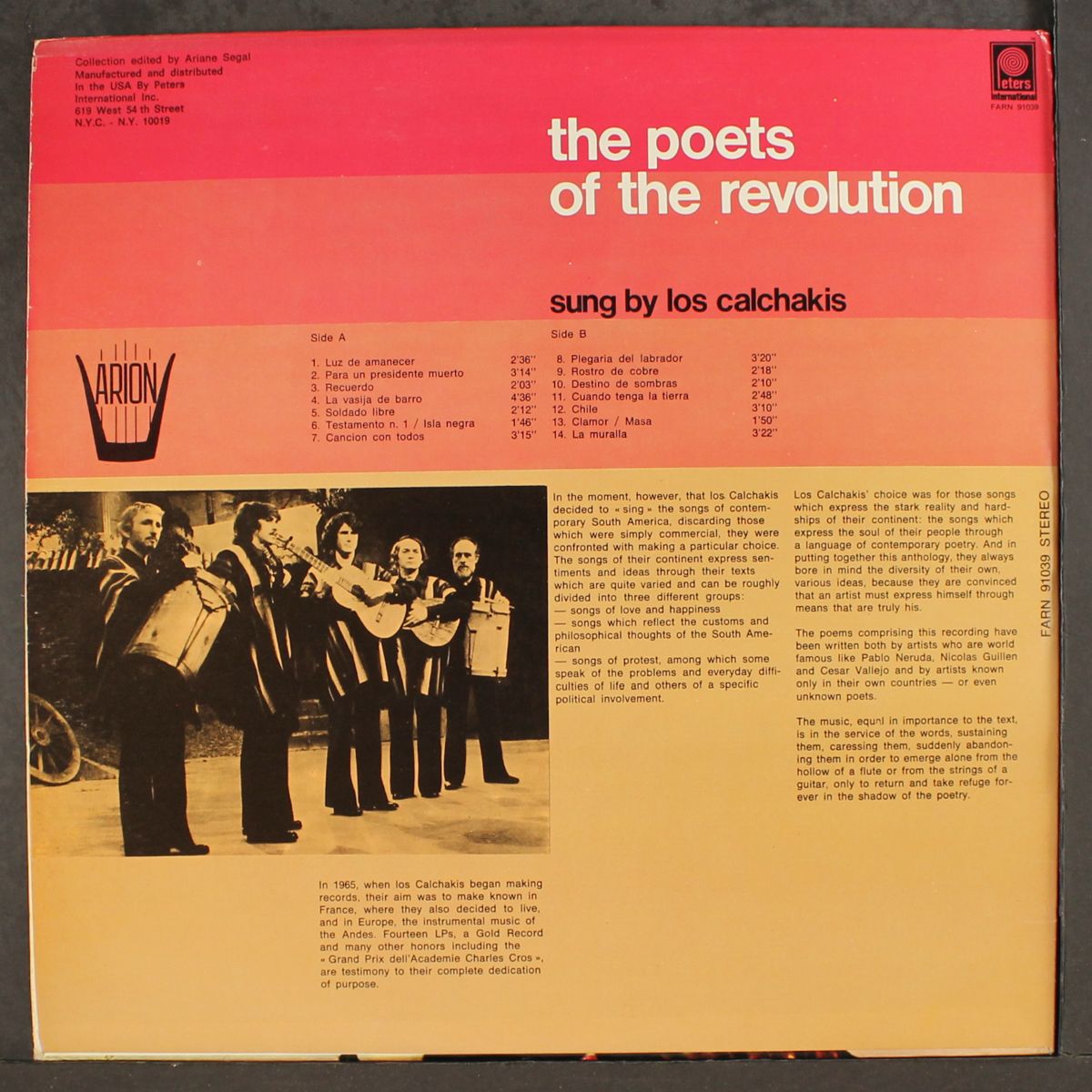 poets of the revolution by LOS CALCHAKIS