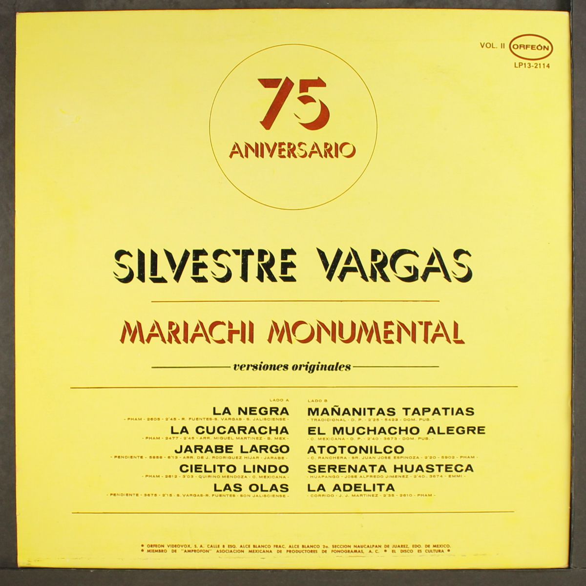 mariachi monumental vol. 2 by SILVESTRE VARGAS