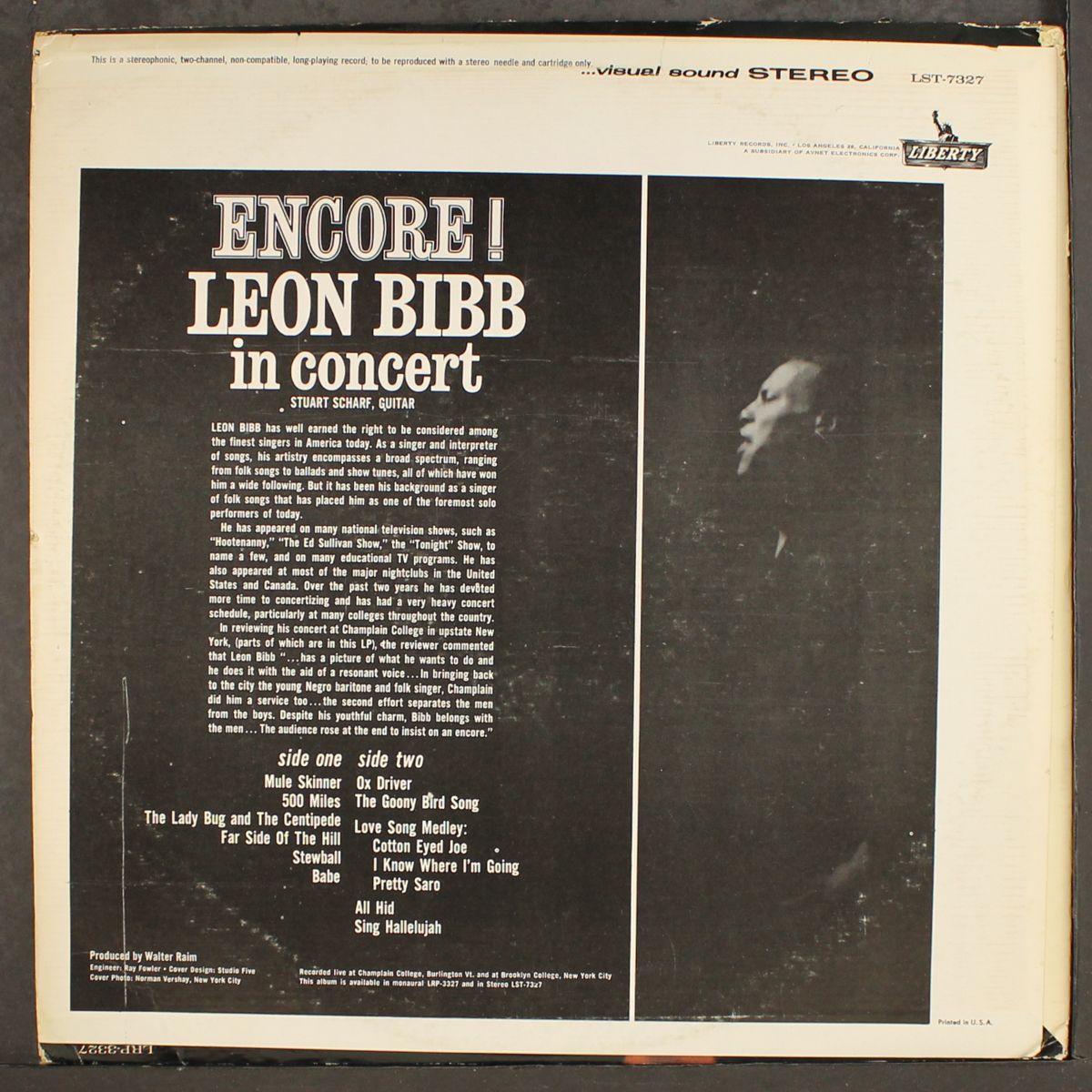 encore! leon bibb in concert by LEON BIBB