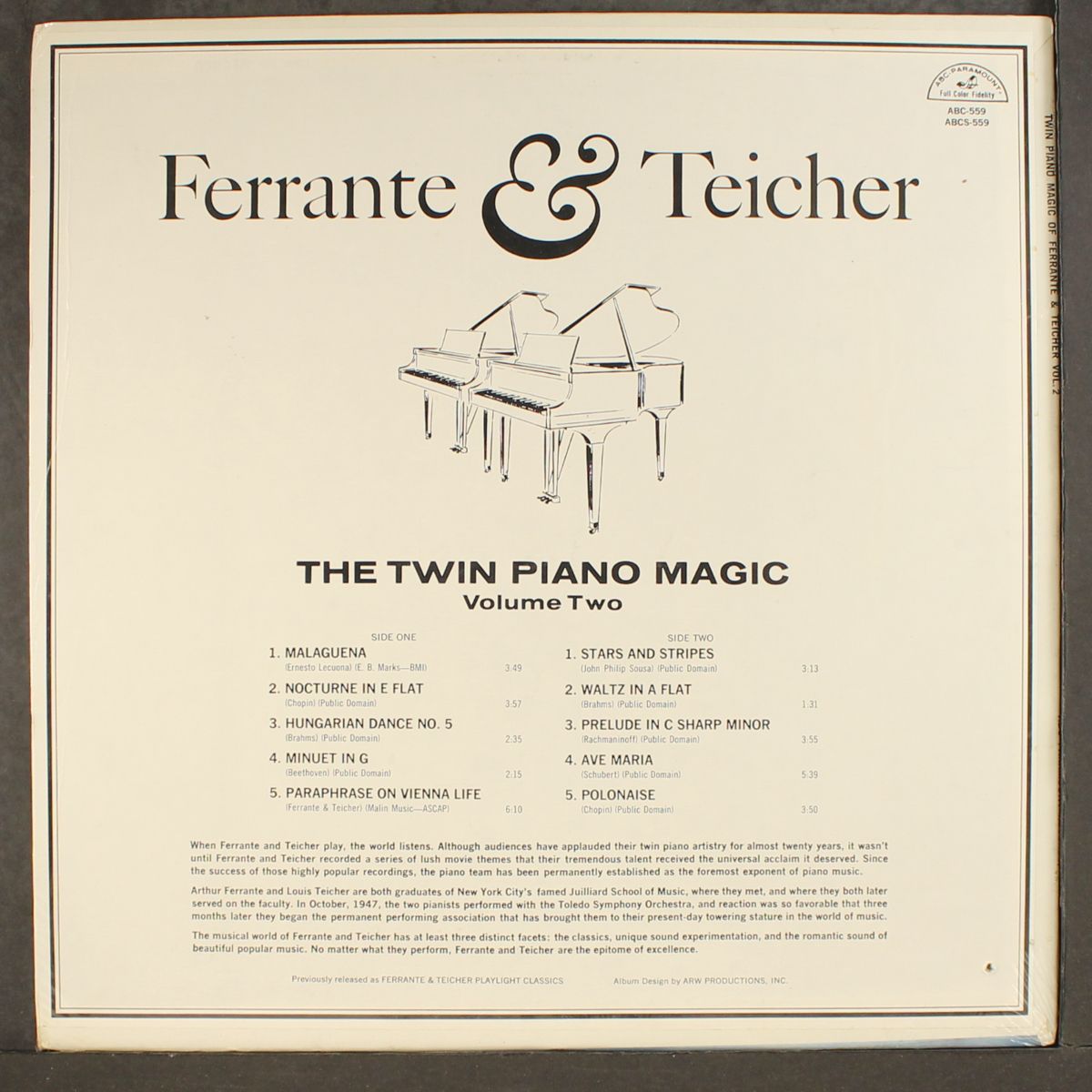 the twin piano magic of ferrante & teicher vol. 2 by FERRANTE & TEICHER