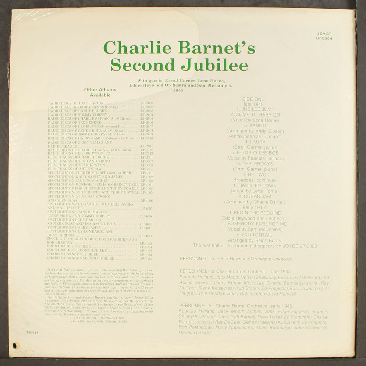 second jubilee by CHARLIE BARNET