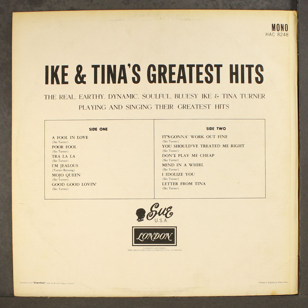 greatest hits by IKE & TINA TURNER
