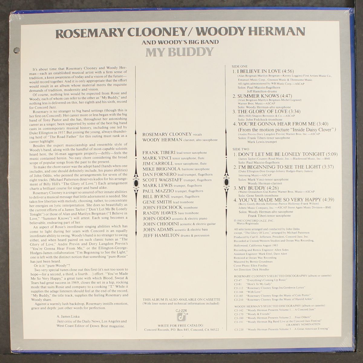 my buddy by ROSEMARY CLOONEY & WOODY HERMAN