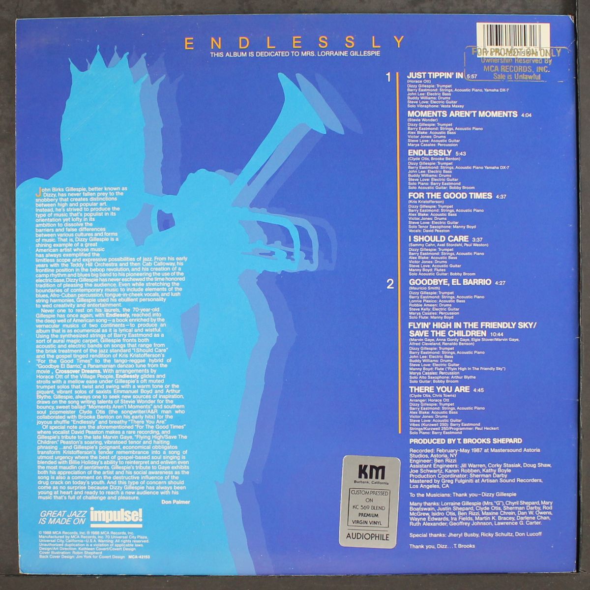 endlessly by DIZZY GILLESPIE