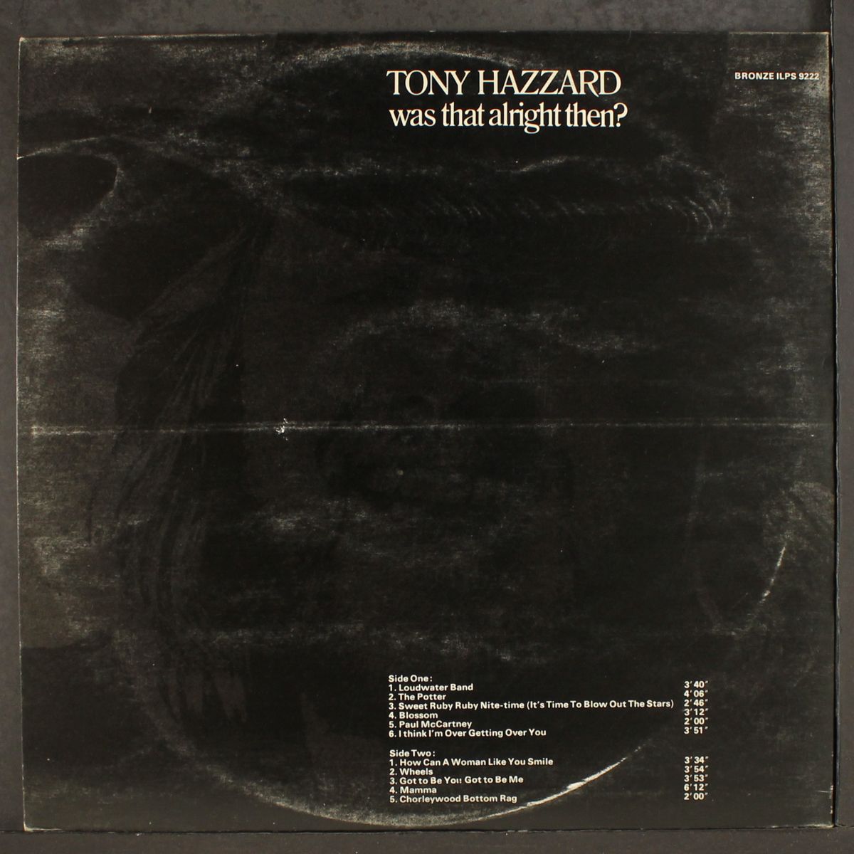 was that alright then? by TONY HAZZARD