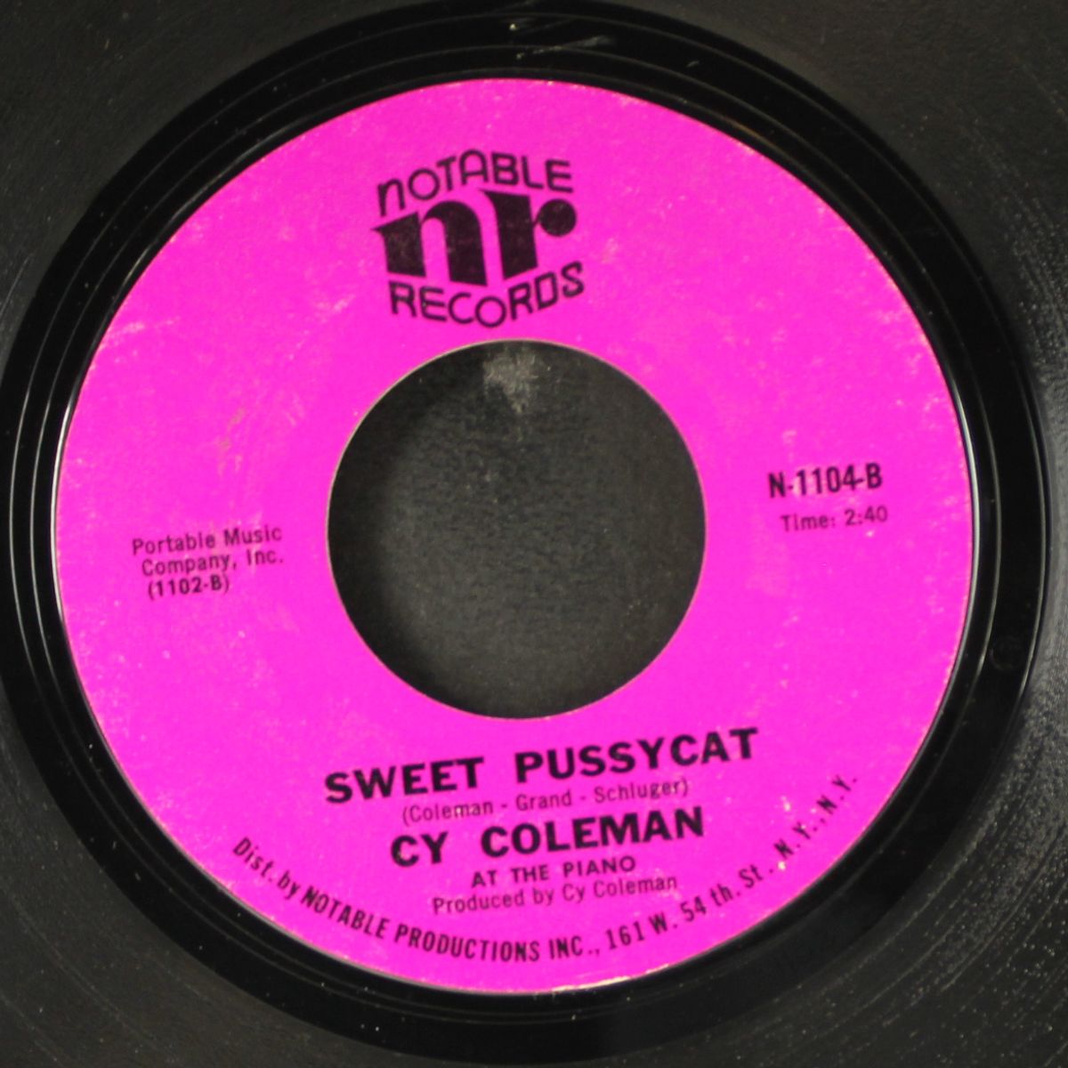 sweet pussycat / sunny by CY COLEMAN