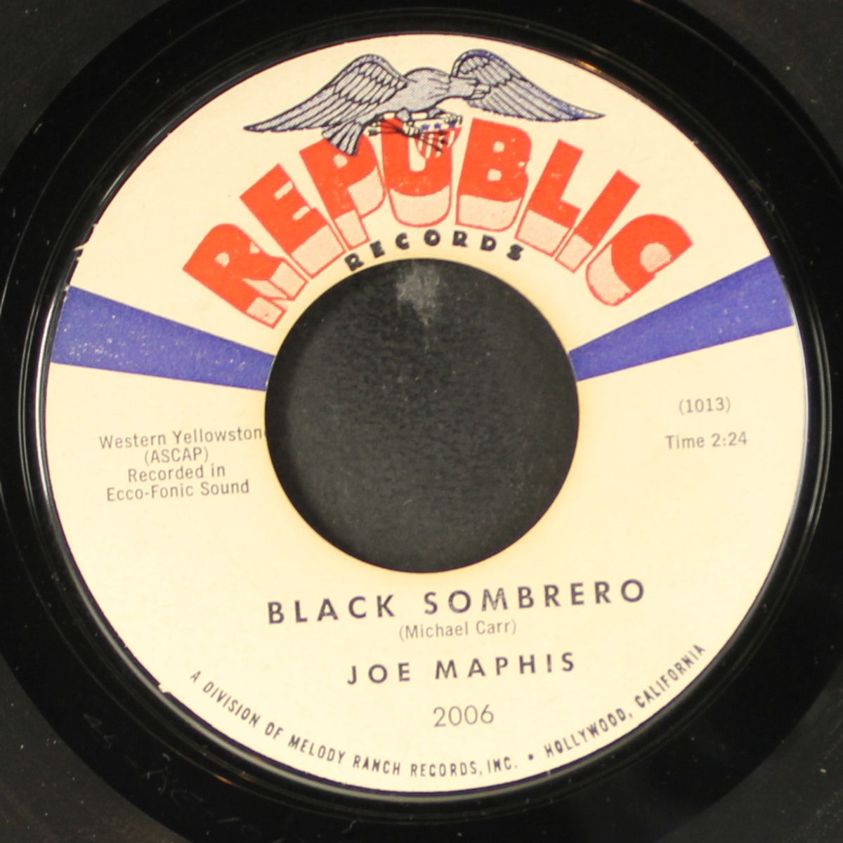 water baby boogie / black sombrero by JOE MAPHIS