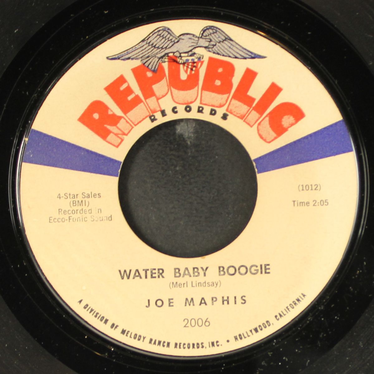 water baby boogie / black sombrero by JOE MAPHIS