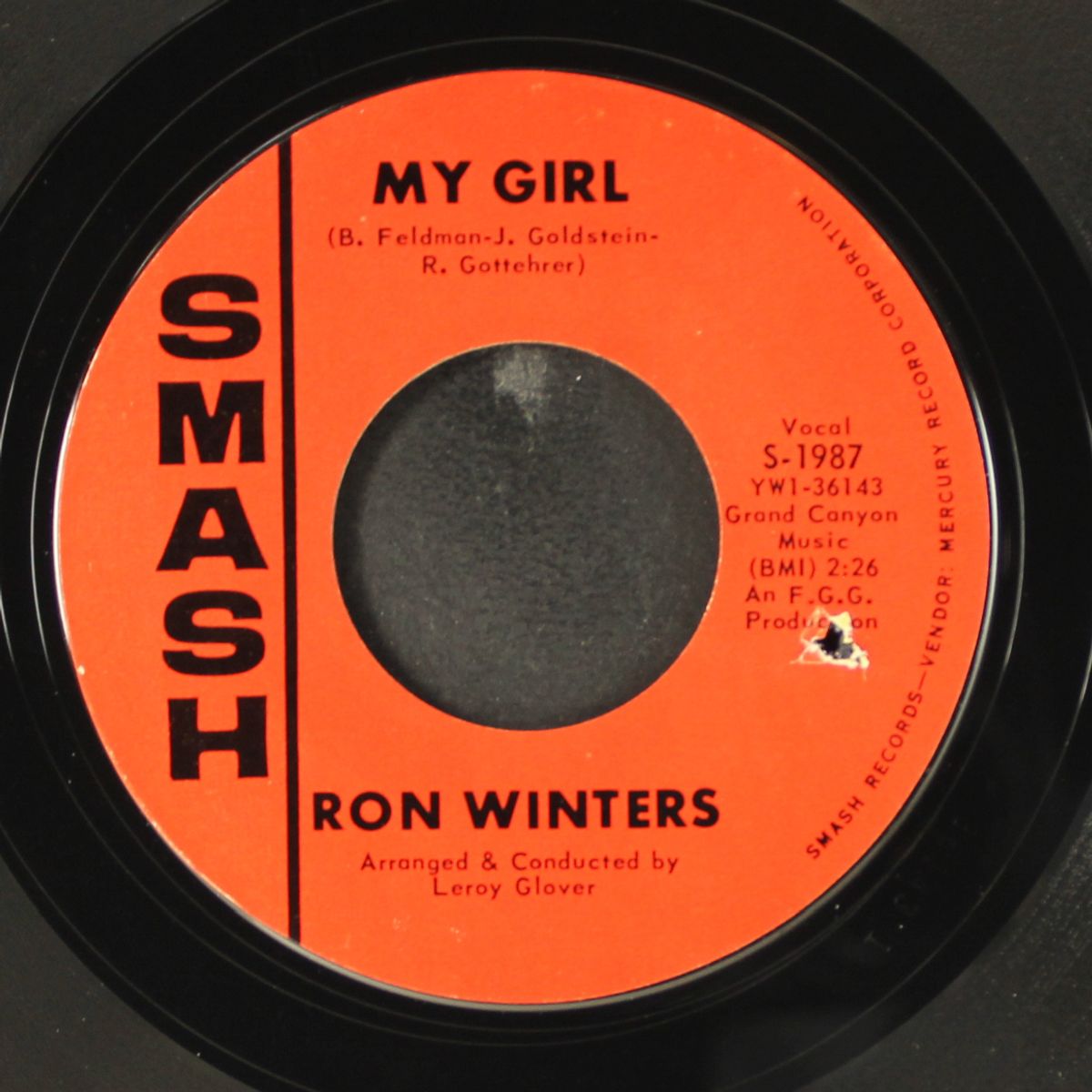 big black bike / my girl by RON WINTERS
