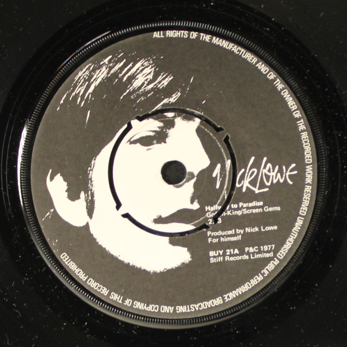 halfway to paradise / i don't want the night to end by NICK LOWE