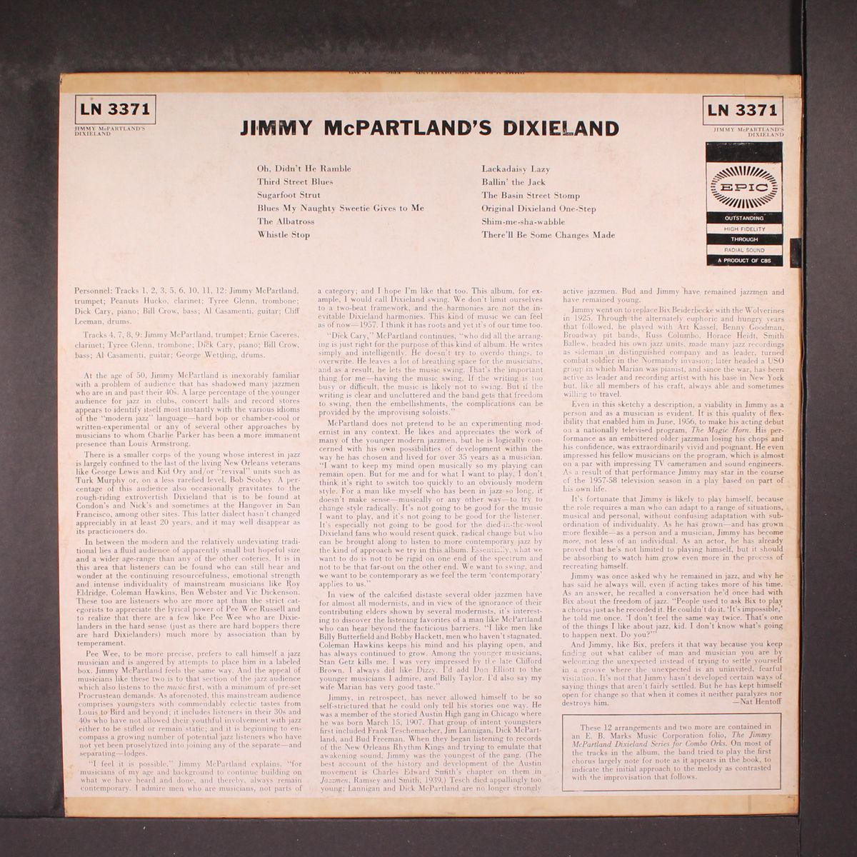 jimmy mcpartland's dixieland by JIMMY MCPARTLAND