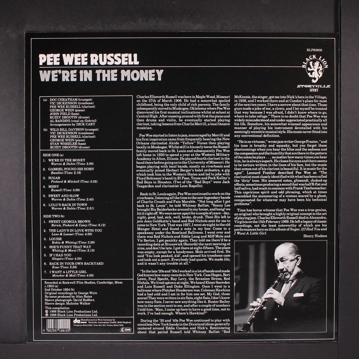 we're in the money by PEE WEE RUSSELL