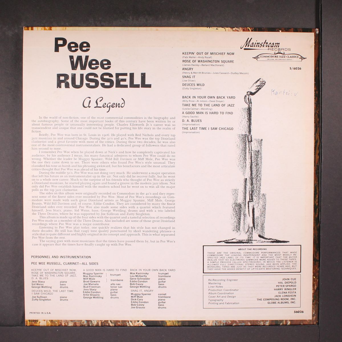 a legend by PEE WEE RUSSELL