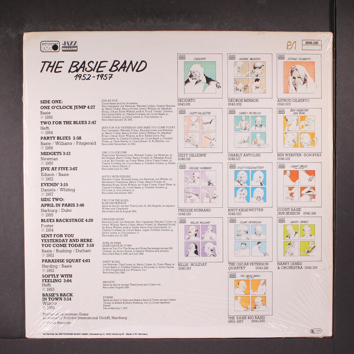 the basie band 1952-1957 by COUNT BASIE