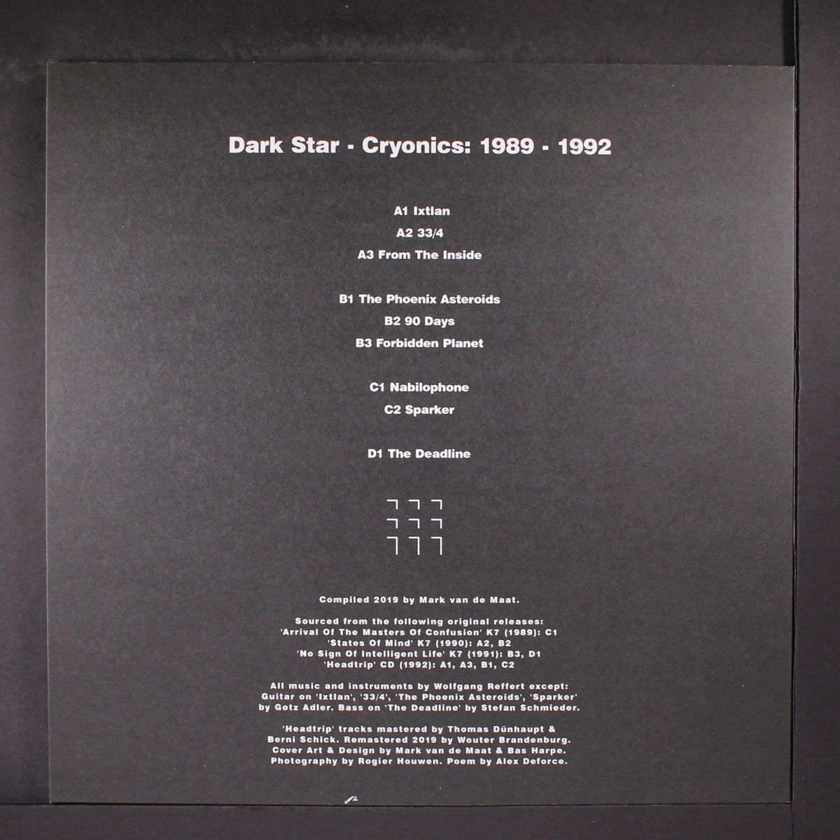 cryonics: 1989 - 1992 by DARK STAR