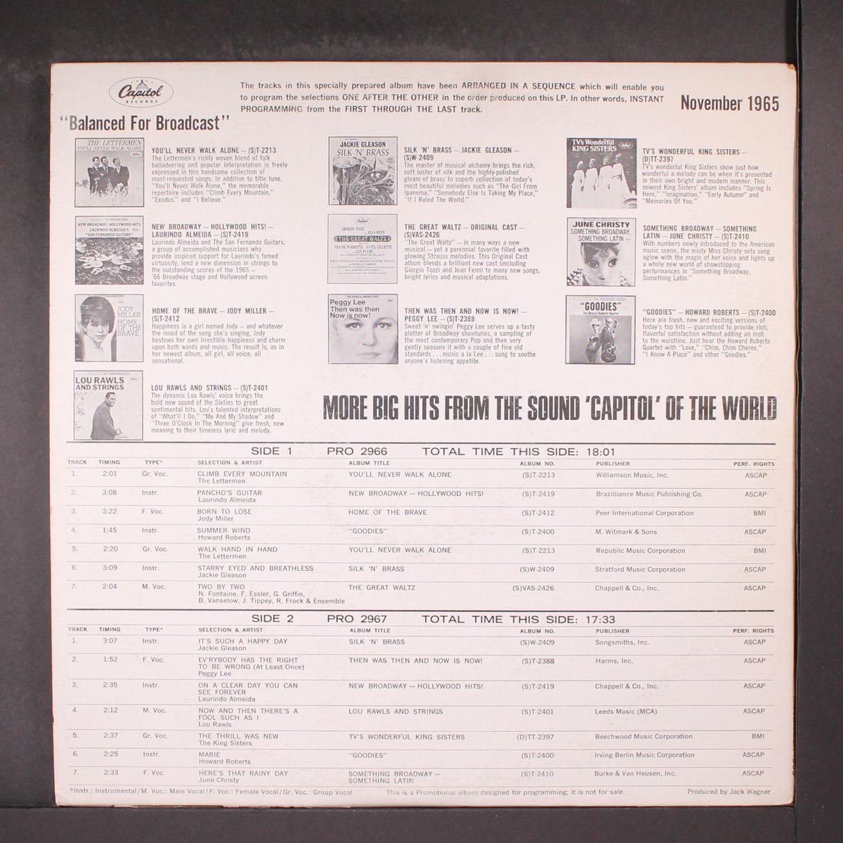 great new releases november 1965 by VARIOUS