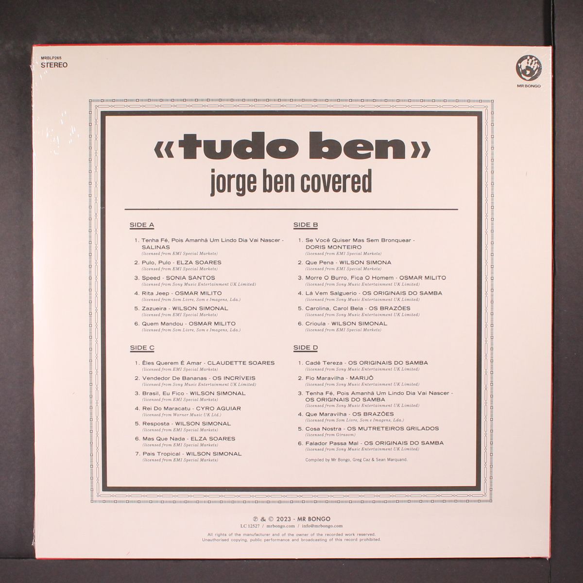 tudo ben (jorge ben covered) by VARIOUS