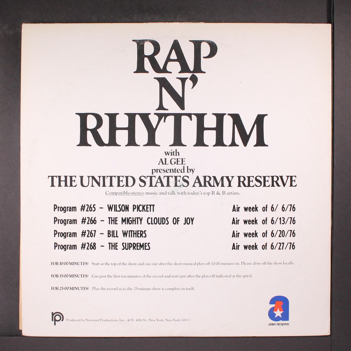 rap n' rhythm with al gee by VARIOUS