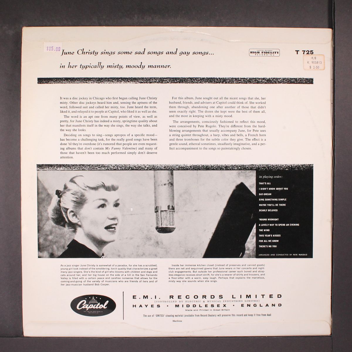 the misty miss christy by JUNE CHRISTY