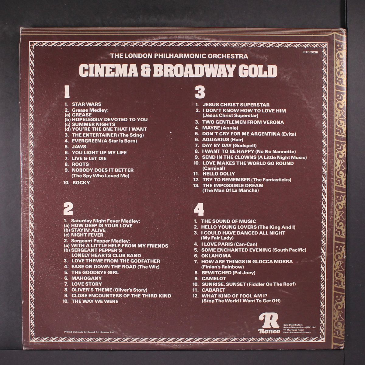 cinema & broadway gold by LONDON PHILHARMONIC