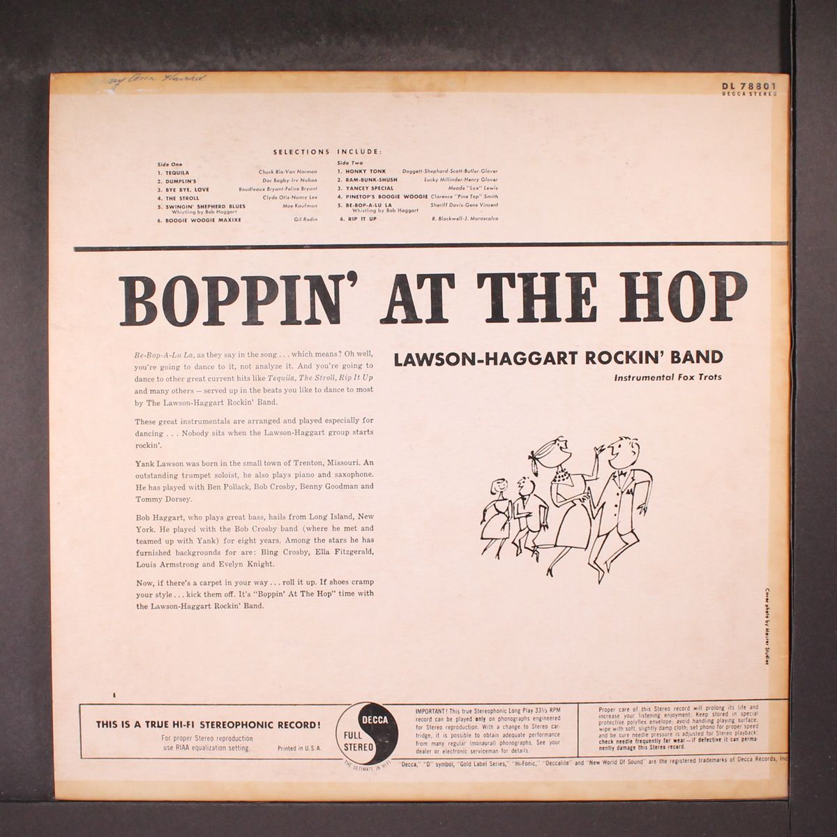 boppin' at the hop by LAWSON-HAGGART ROCKIN' BAND