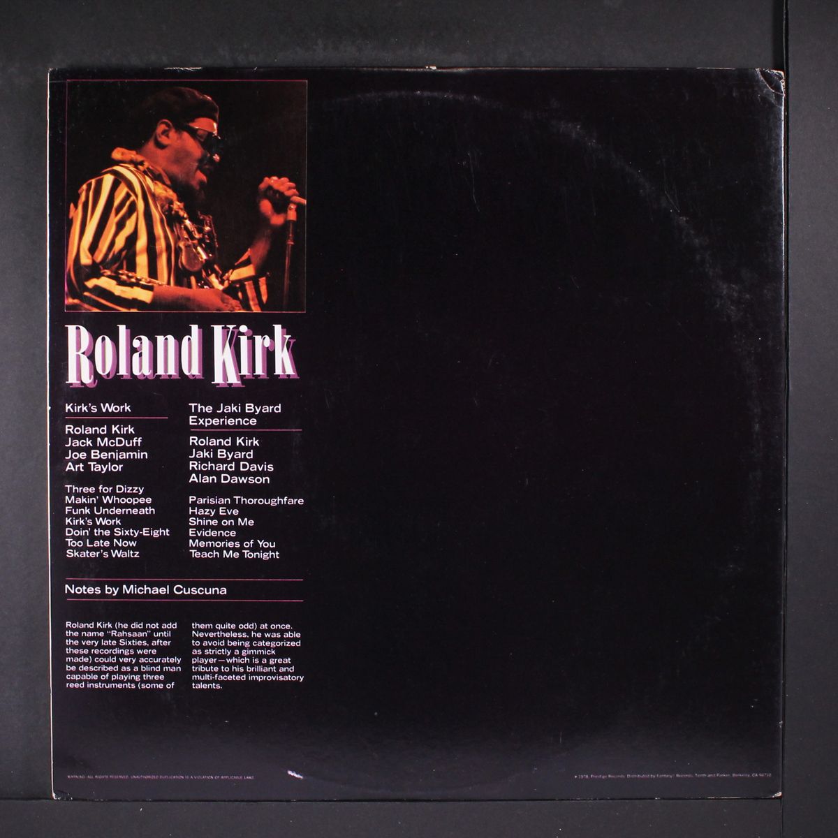 pre-rahsaan by ROLAND KIRK