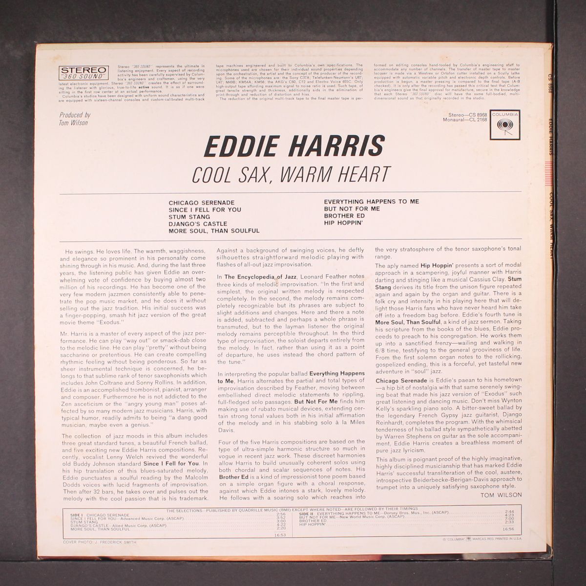 cool sax warm heart by EDDIE HARRIS