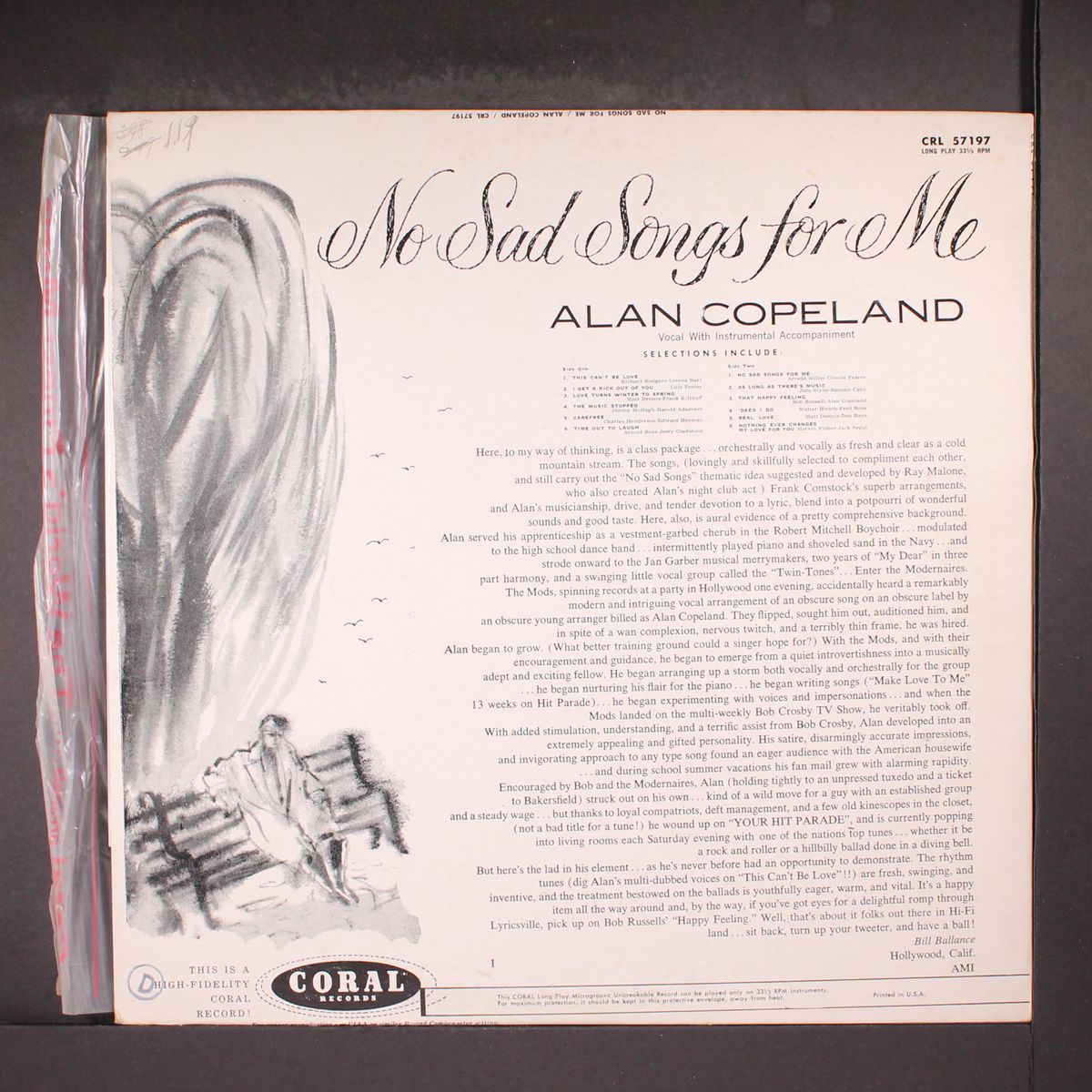 no sad songs for me by ALAN COPELAND