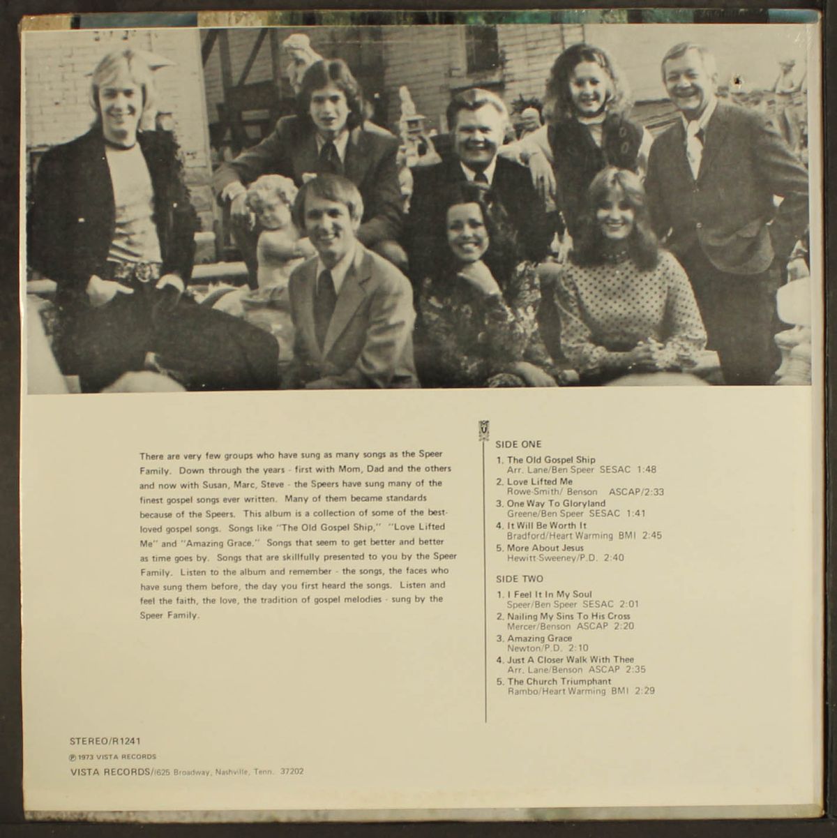 gospel melodies by SPEER FAMILY
