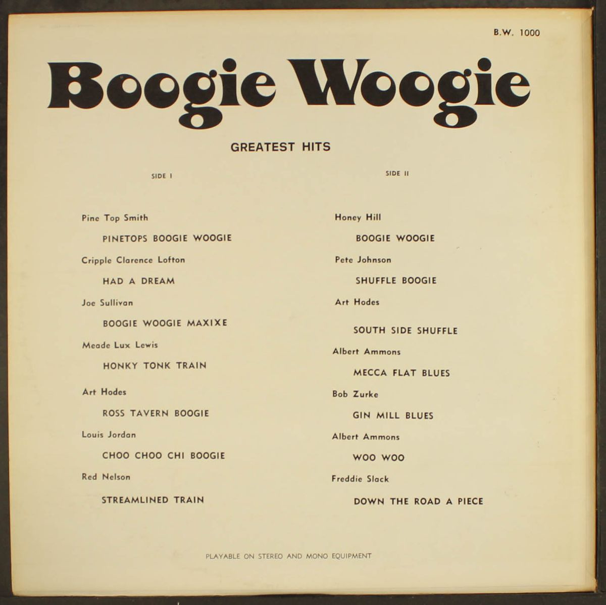 boogie woogie greatest hits by VARIOUS