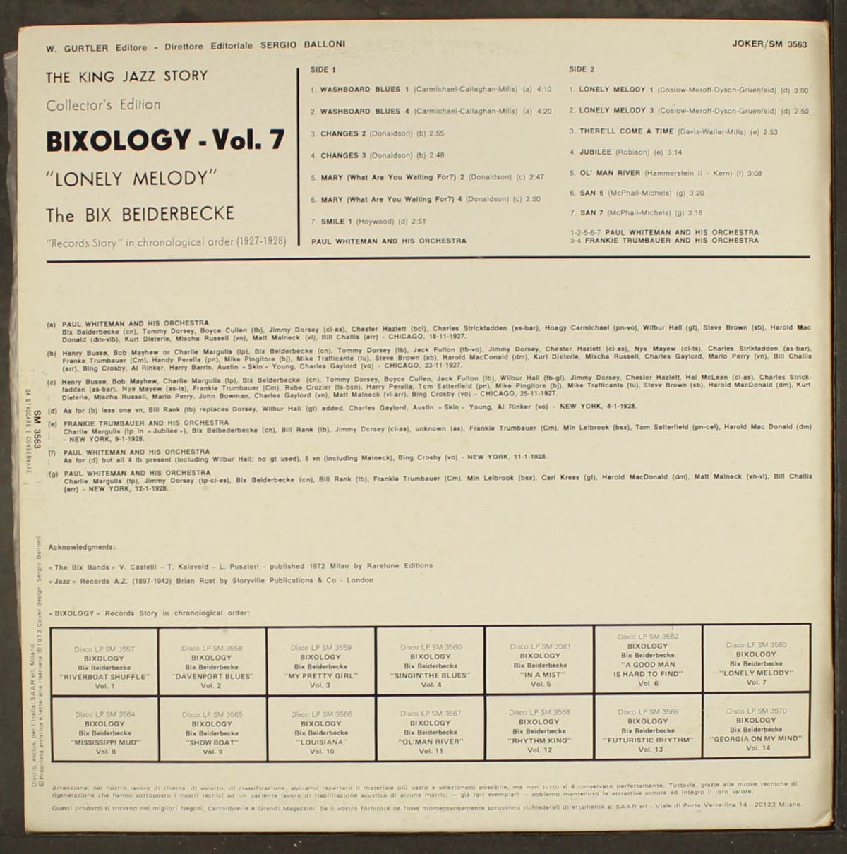 bixology, vol.7: lonely melody by BIX BEIDERBECKE