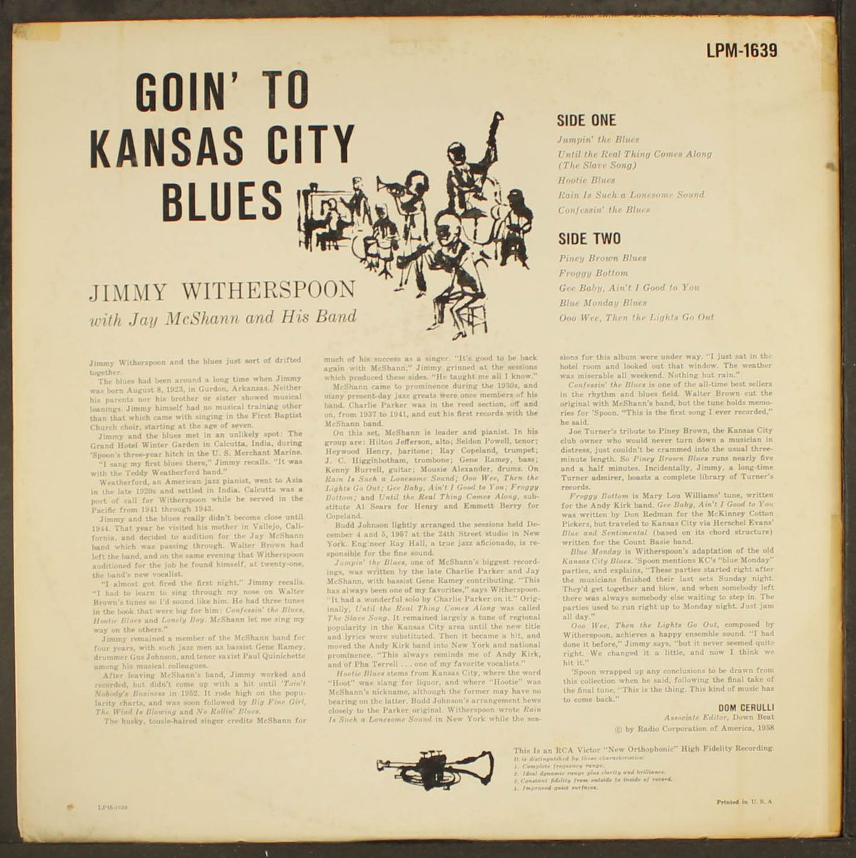goin' to kansas city blues by JIMMY WITHERSPOON