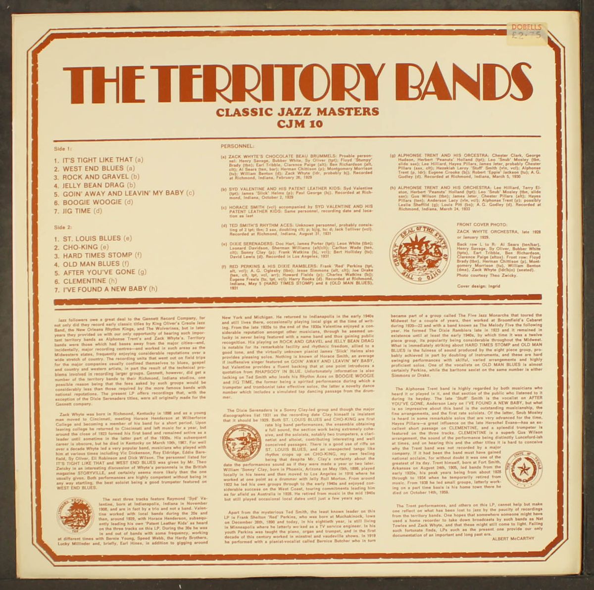 the territory bands by VARIOUS