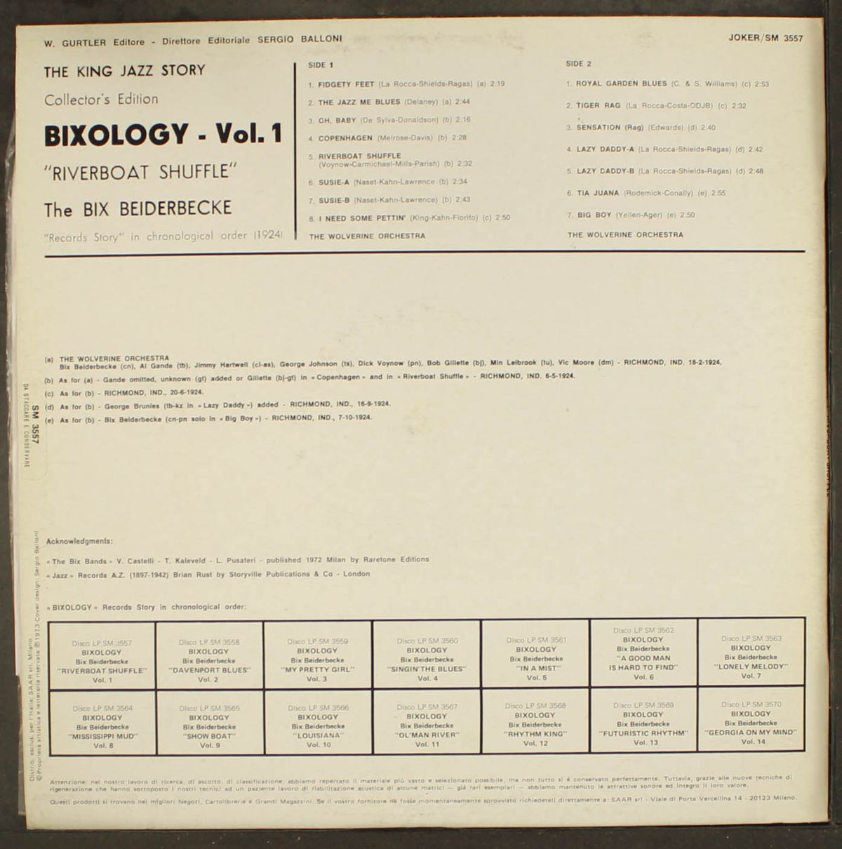 bixology: vol. 1 riverboat shuffle by BIX BEIDERBECKE