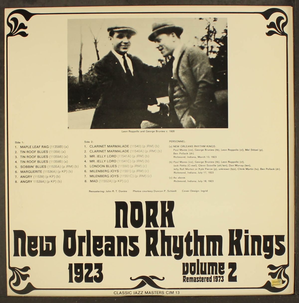nork vol. 2 by NEW ORLEANS RHYTHM KINGS