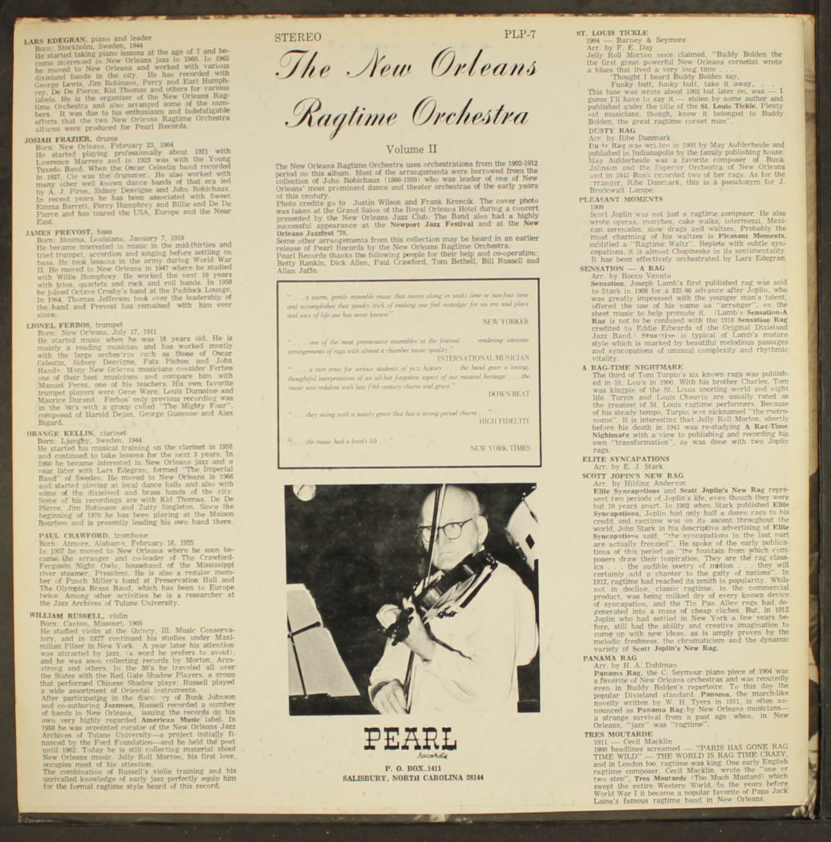 vol. 2 by NEW ORLEANS RAGTIME ORCHESTRA