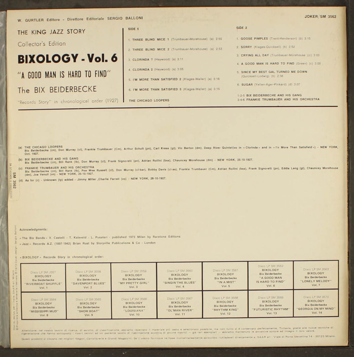 bixology, vol. 6: a good man is hard to find by BIX BEIDERBECKE